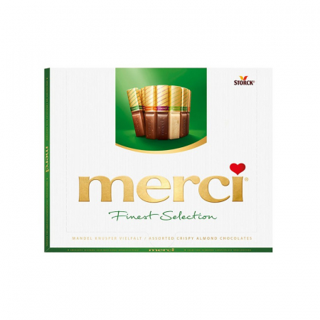 Praline asortate Merci verde 250 gr