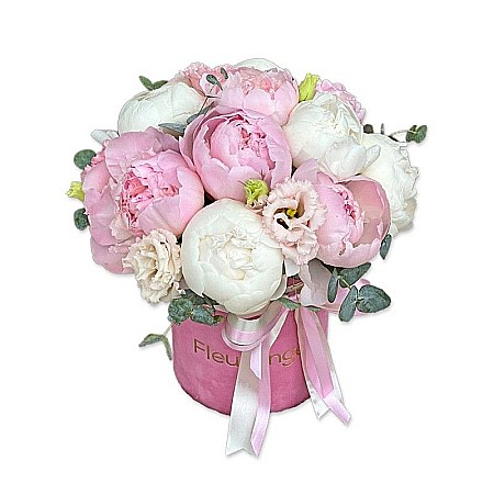 Aranjamente Florale - Aranjament floral cu bujori roz