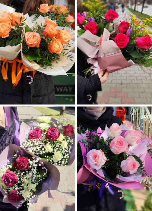 buchet-elegant-flori-proaspete-trandafiri-miniroze-lisianthus-gypsophila-fleurir [1]