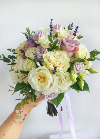 Buchet de Mireasă cu Lavandă – Eleganță și Delicatețe [1]