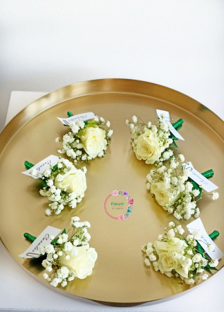 Cocardă Elegance – Puritatea Ivorie [1]