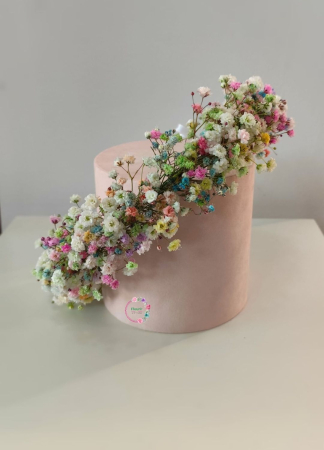 Aranjamente - coronita-rainbow-gypsophila-colorata-fleurir