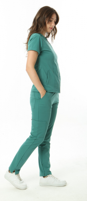 Costum medical Platinum cu fermoar - dama [5]