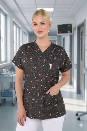 Costume medicale - Bluza lycra Flexfit model stetoscop