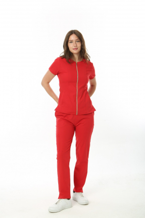 Costum medical Platinum cu fermoar - dama [0]