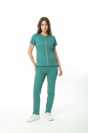 Costum medical Platinum cu fermoar - dama [0]