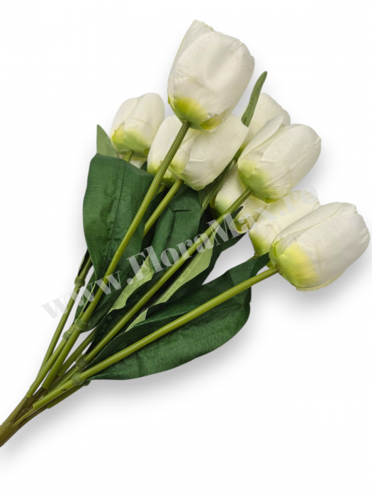 Buchet 9 Lalele Artificiale Textil – flori decorative premium [1]
