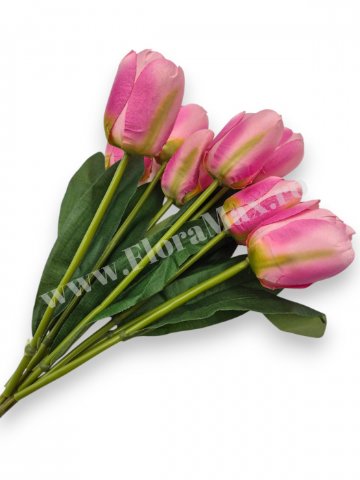 Buchet 9 Lalele Artificiale Textil – flori decorative premium [1]