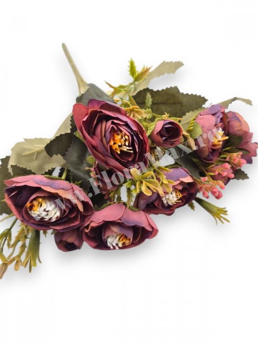 Buchet de ranunculus artificiali pentru nunta si evenimente speciale [2]