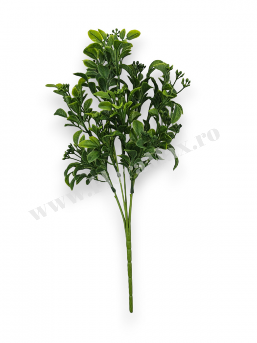 Buchet verdeata artificiala 5 fire 32 cm pentru aranjamente florale, nunti si evenimente [2]