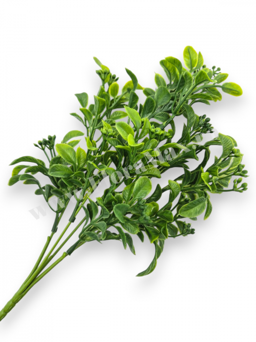 Buchet verdeata artificiala 5 fire 32 cm pentru aranjamente florale, nunti si evenimente [1]
