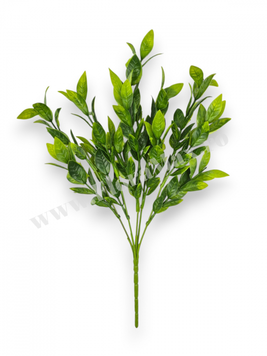 Buchet verdeata artificiala 5 fire 33 cm pentru aranjamente florale, nunti si evenimente [2]