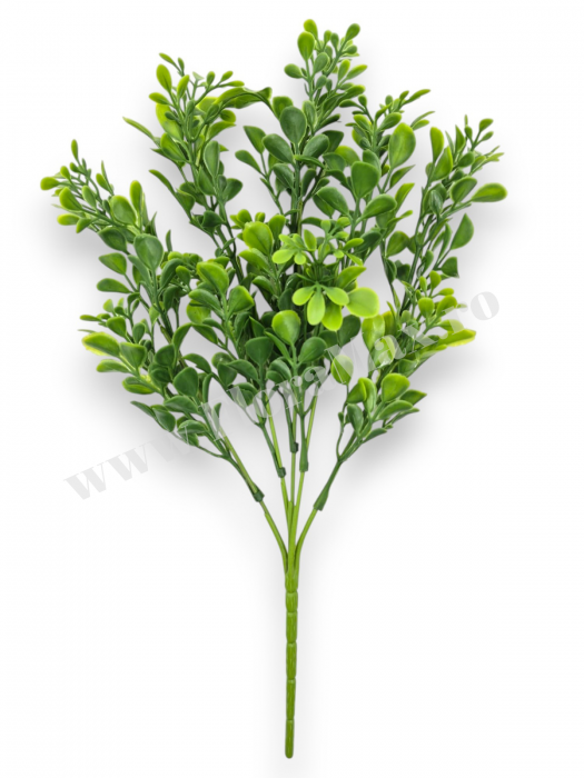 Buchet verdeata artificiala 5 fire 33 cm pentru aranjamente florale, nunti si evenimente [2]