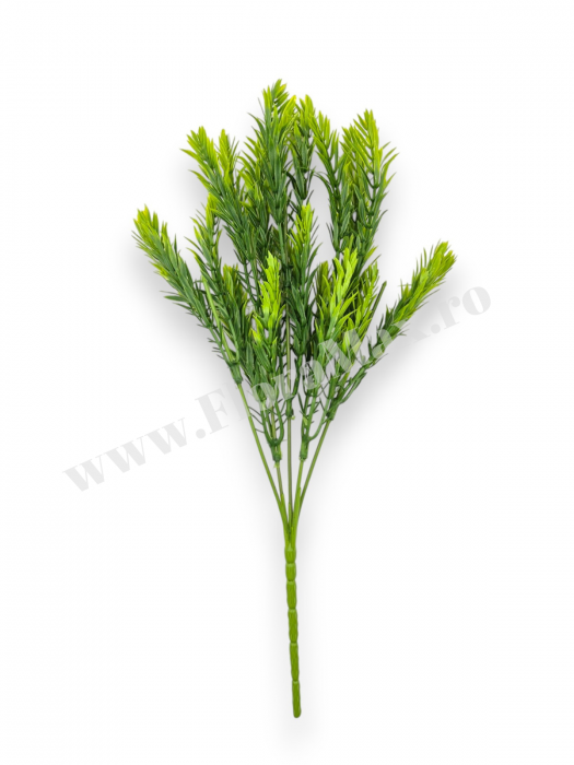 Buchet verdeata artificiala 5 fire 35 cm pentru aranjamente florale, nunti si evenimente [2]