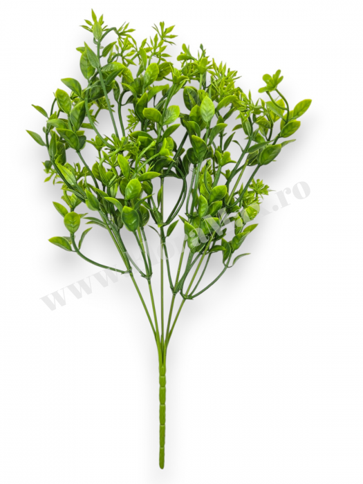 Buchet verdeata artificiala 5 fire 35 cm pentru aranjamente florale, nunti si evenimente [2]