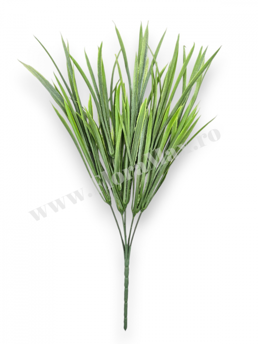 Buchet verdeata artificiala 5 fire 35 cm pentru aranjamente florale, nunti si evenimente [2]
