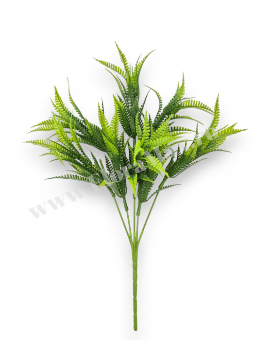 Buchet verdeata artificiala 5 fire 35 cm pentru aranjamente florale, nunti si evenimente [2]