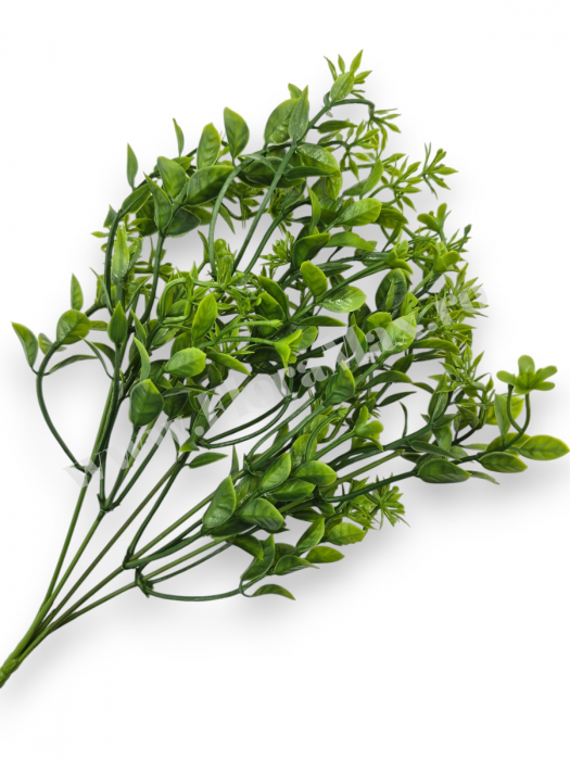 Buchet verdeata artificiala 5 fire 35 cm pentru aranjamente florale, nunti si evenimente [1]