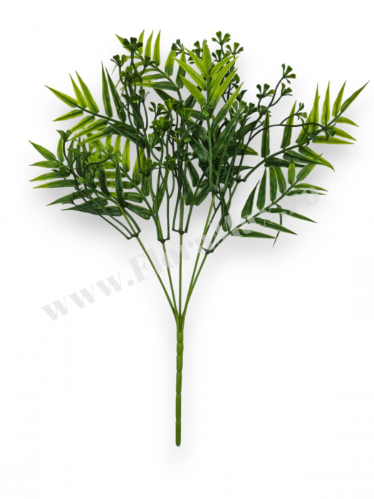 Buchet verdeata artificiala 5 fire 35 cm pentru aranjamente florale, nunti si evenimente [2]