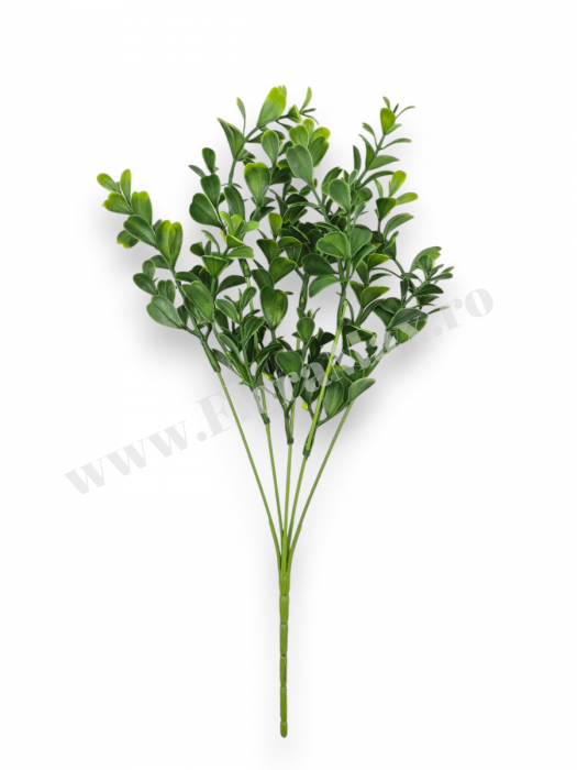 Buchet verdeata artificiala 5 fire 36 cm pentru aranjamente florale, nunti si evenimente [2]