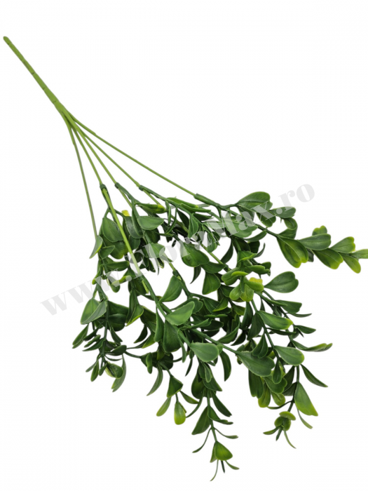 Buchet verdeata artificiala 5 fire 36 cm pentru aranjamente florale, nunti si evenimente [3]