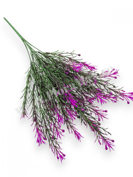 Buchet verdeata artificiala 5 fire 38 cm pentru aranjamente florale, nunti si evenimente [3]