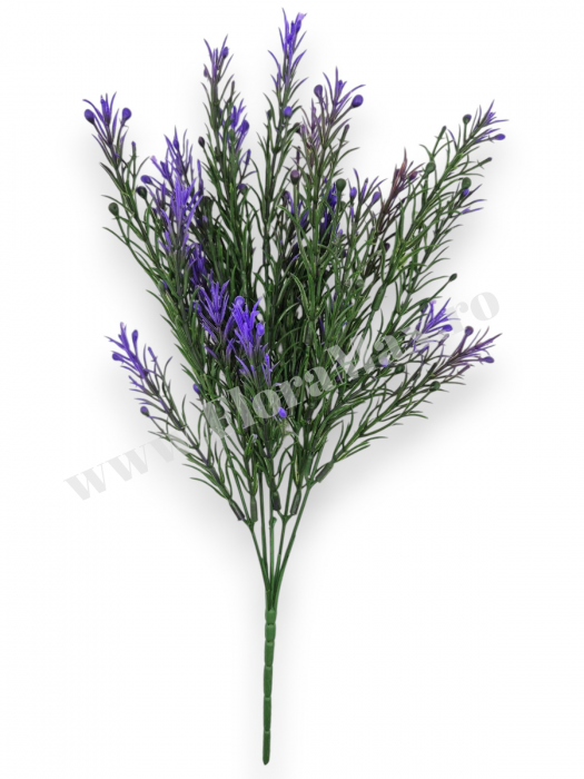 Buchet verdeata artificiala 5 fire 38 cm pentru aranjamente florale, nunti si evenimente [2]