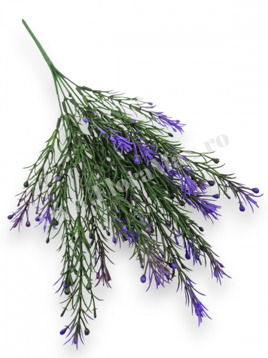 Buchet verdeata artificiala 5 fire 38 cm pentru aranjamente florale, nunti si evenimente [3]