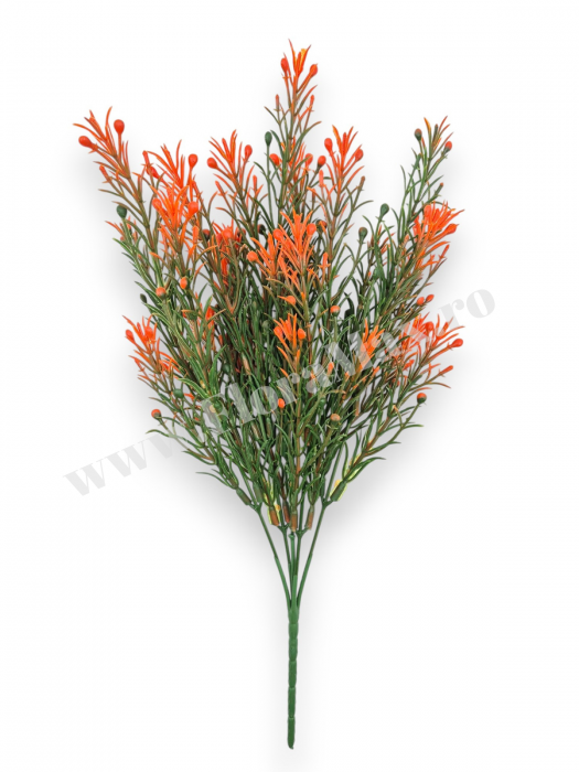 Buchet verdeata artificiala 5 fire 38 cm pentru aranjamente florale, nunti si evenimente [2]