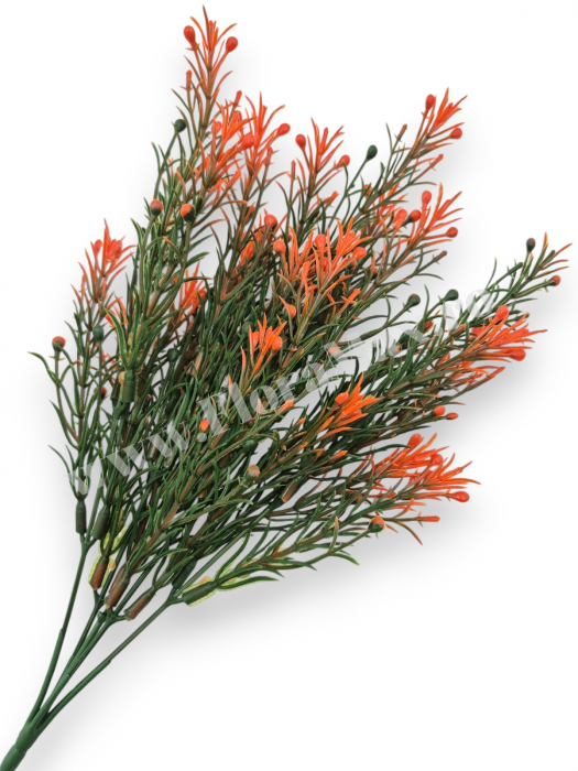 Buchet verdeata artificiala 5 fire 38 cm pentru aranjamente florale, nunti si evenimente [1]