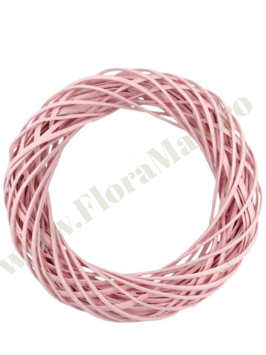 Coronita decorativa din ratan ROZ pentru Craciun, Paste si aranjamente florale [2]