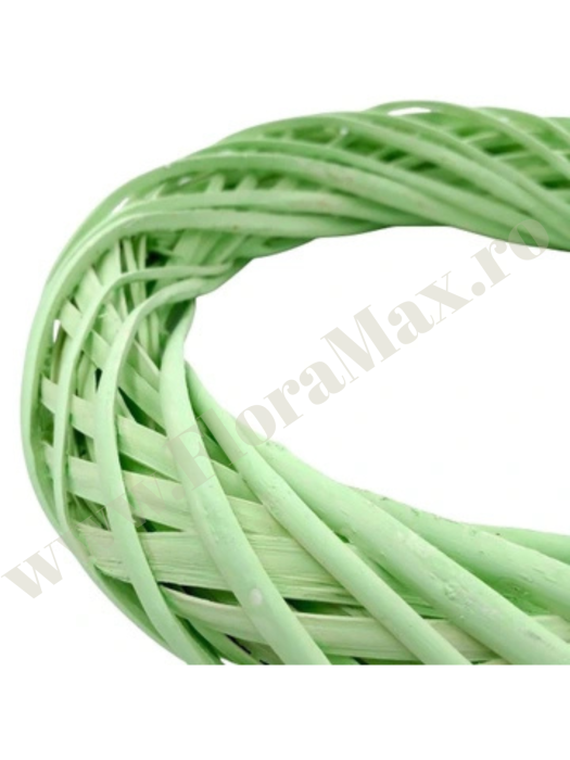 Coronita decorativa din ratan VERDE pentru Craciun, Paste si aranjamente florale [2]
