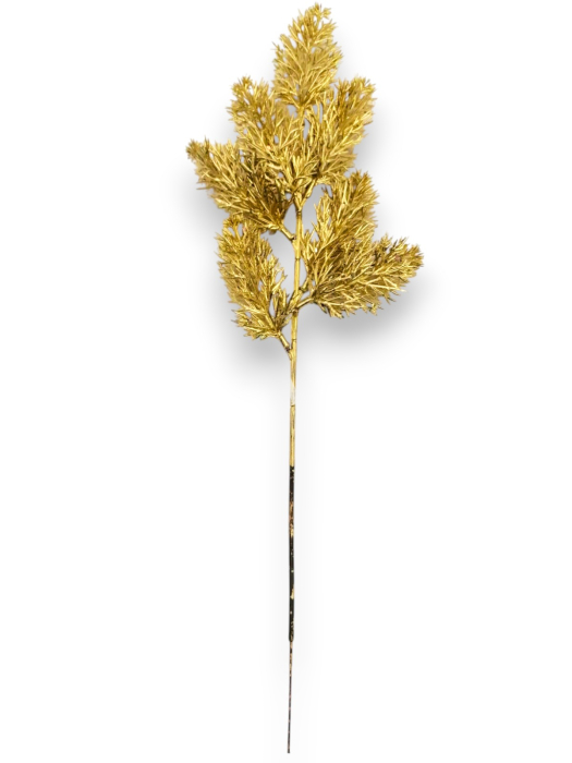 Creanga brad artificial Auriu pentru aranjamente Craciun 46 cm [2]