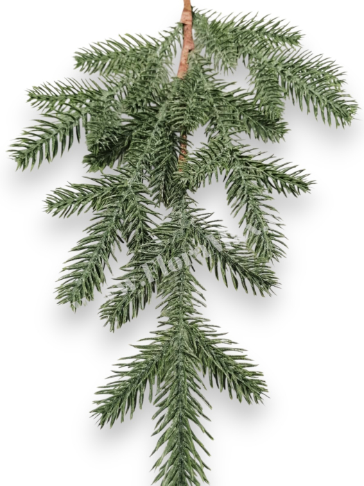 Crenguta brad artificial ninsa pentru aranjamente Craciun 68 cm [3]