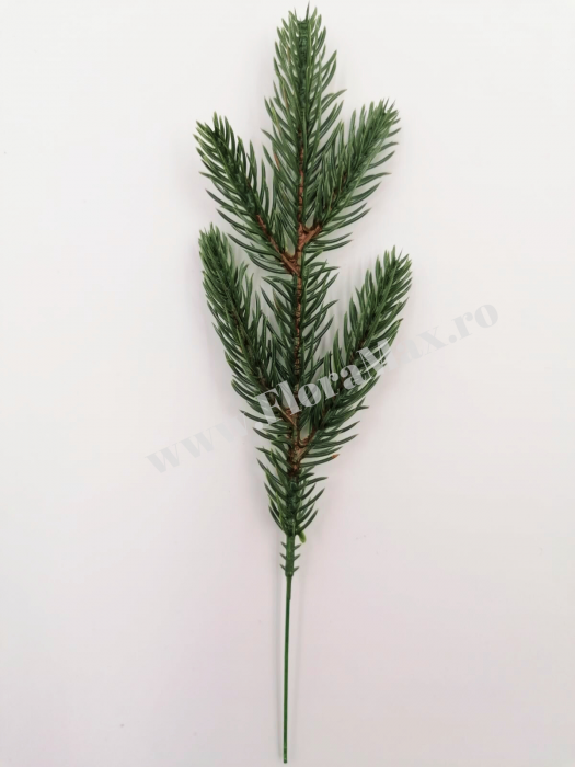 Crenguta brad verde pentru aranjamente Craciun cu 5 ramificatii 28 cm [2]