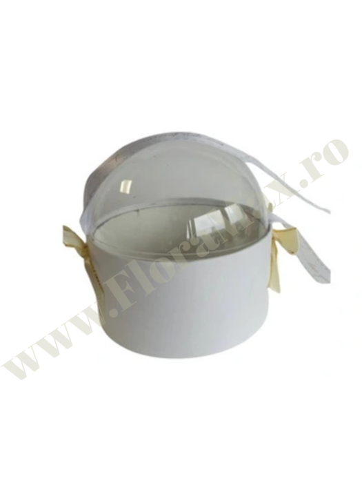 Cutie cupola rotunda cu dom transparent 14x14 cm [4]