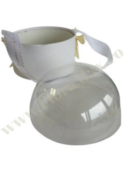 Cutie cupola rotunda cu dom transparent 14x14 cm [3]