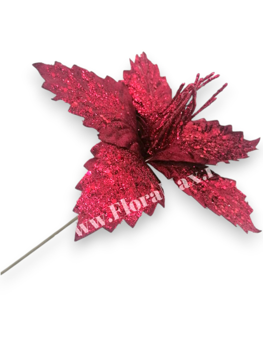 Floare Craciun craciunita bordeaux 20 cm [1]