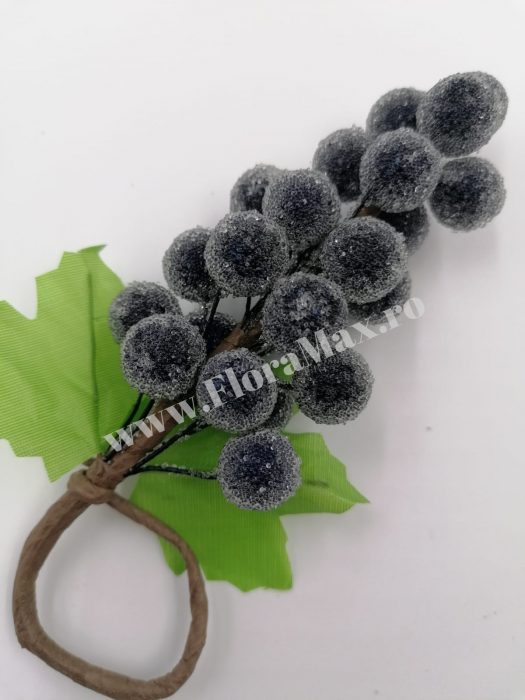 Merisoare inghetate gliterate mov 16 cm [1]