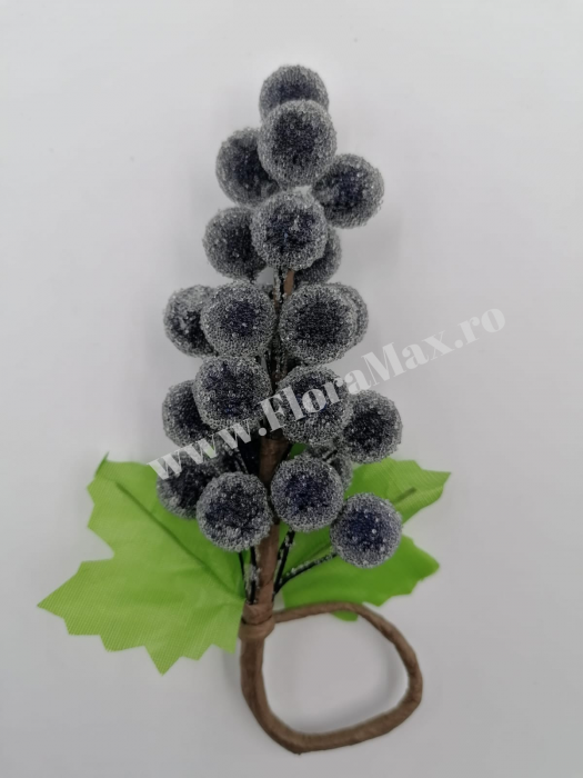 Merisoare inghetate gliterate mov 16 cm [2]