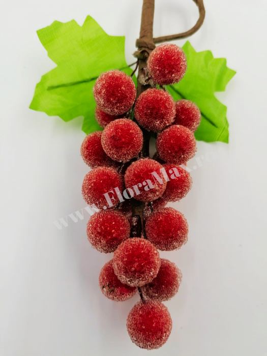 Merisoare inghetate gliterate rosii 16 cm [3]