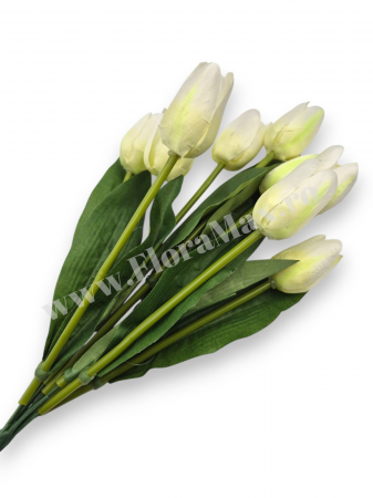 Lalele - Buchet 9 Lalele Artificiale Textil – flori decorative premium