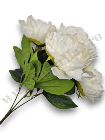 Produse - buchet-mare-bujori-artificiali-albi-43-cm-decor-evenimente-nunta