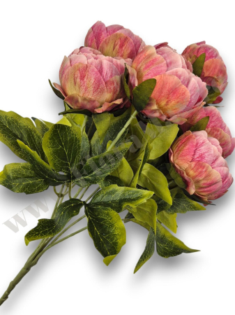 Buchete Mari - buchet-mare-bujori-artificiali-7-fire-47-cm-decor-nunta-evenimente