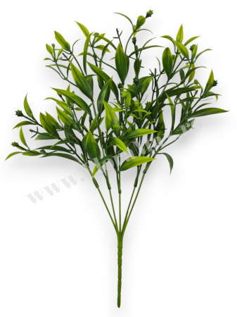 Buchet verdeata artificiala 5 fire 35 cm pentru aranjamente florale, nunti si evenimente [1]