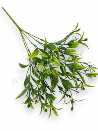 Buchet verdeata artificiala 5 fire 35 cm pentru aranjamente florale, nunti si evenimente [2]