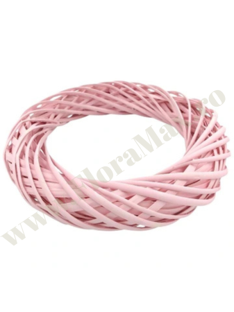 Coronite - Coronita decorativa din ratan ROZ pentru Craciun, Paste si aranjamente florale