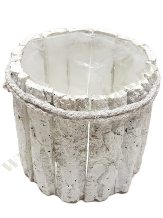 Cos din lemn pentru aranjamente florale – decor rustic [1]