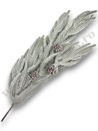 Produse-NOUTATI - creanga-brad-nins-cu-conuri-95cm-floramax