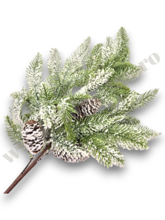 Produse-NOUTATI - creanga-decorativa-craciun-brad-nins-conuri-68cm-floramax